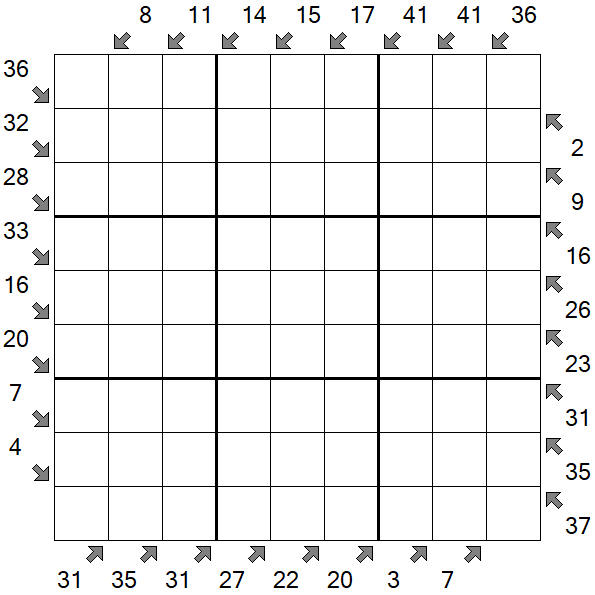 Little Killer Sudoku - Difficile