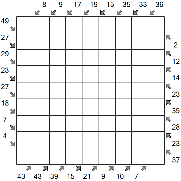 Little Killer Sudoku - Difficile
