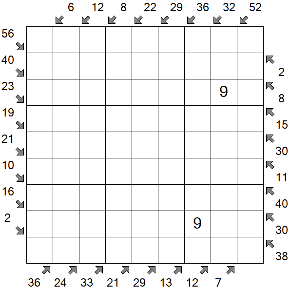 Little Killer Sudoku - Schwierig