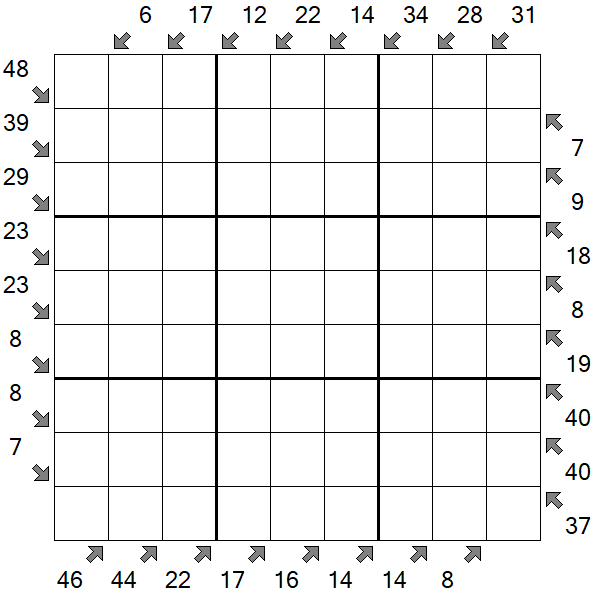 Little Killer Sudoku - Difficile