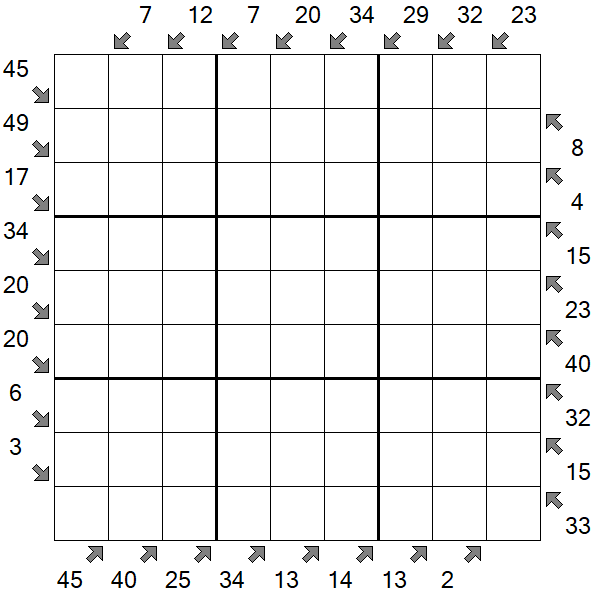 Little Killer Sudoku - Difficile