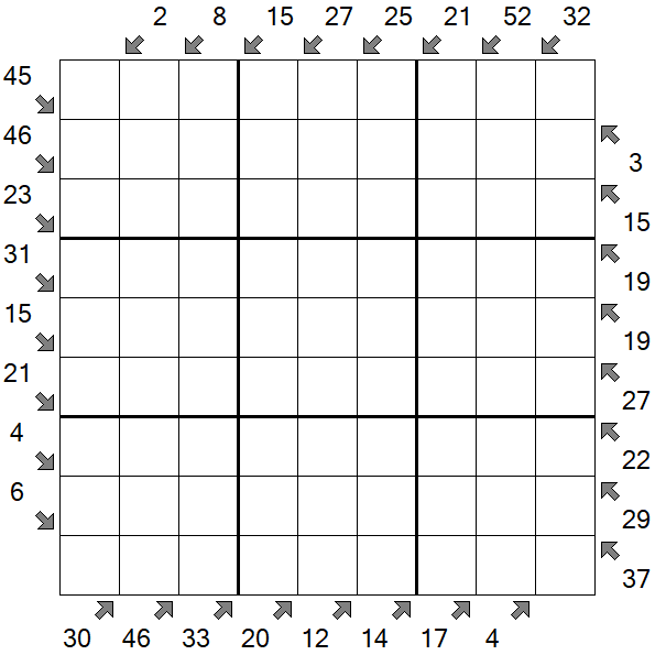 Little Killer Sudoku - Difficile