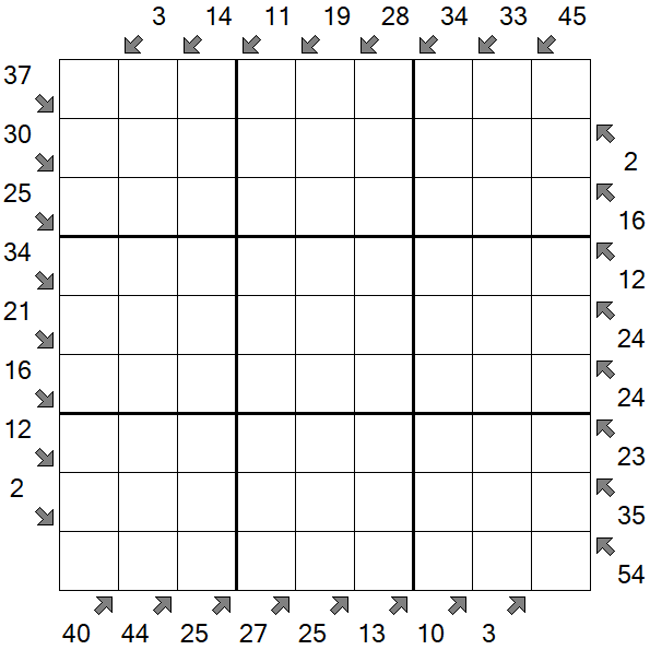 Little Killer Sudoku - Difficile