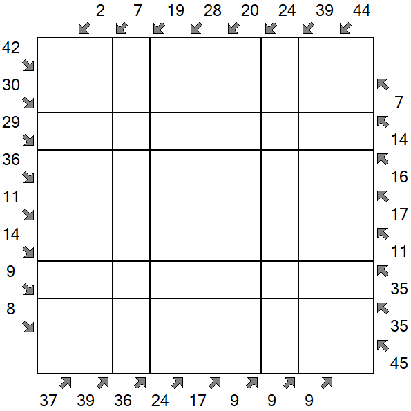 Little Killer Sudoku - Schwierig