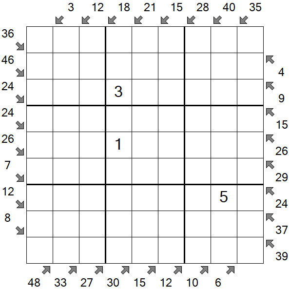 Little Killer Sudoku - Difficile