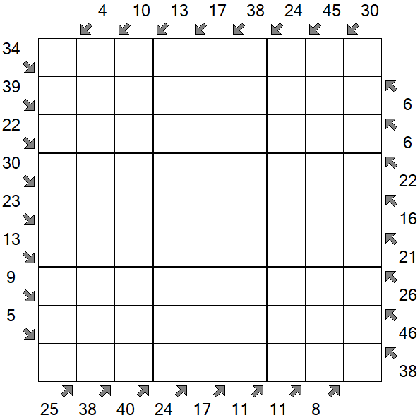 Little Killer Sudoku - Difficile