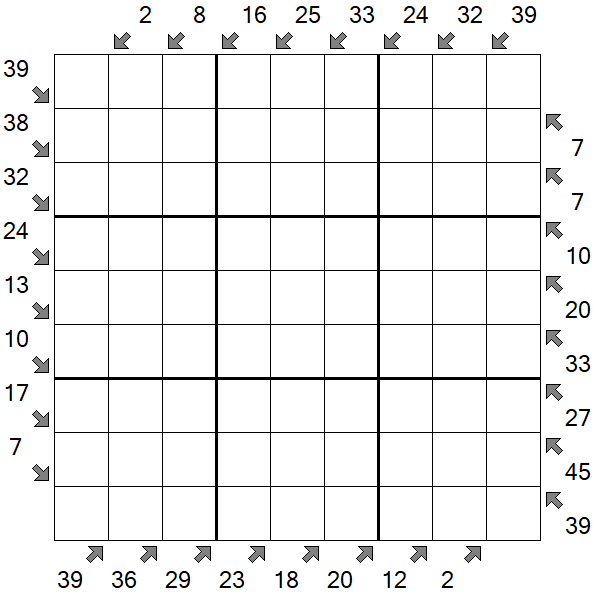 Little Killer Sudoku - Difficile
