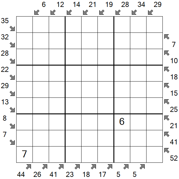 Little Killer Sudoku - Schwierig