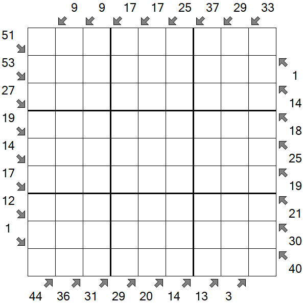 Little Killer Sudoku - Difficile