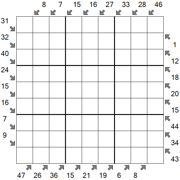 Little Killer Sudoku - Schwierig