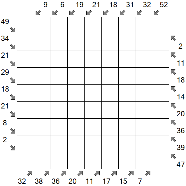 Little Killer Sudoku - Schwierig