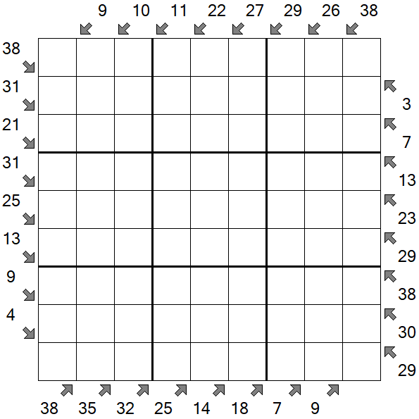 Little Killer Sudoku - Difficile