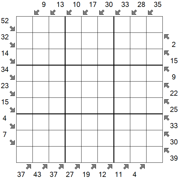 Little Killer Sudoku - Difficile