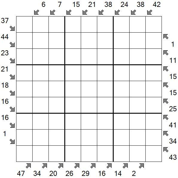 Little Killer Sudoku - Difficile