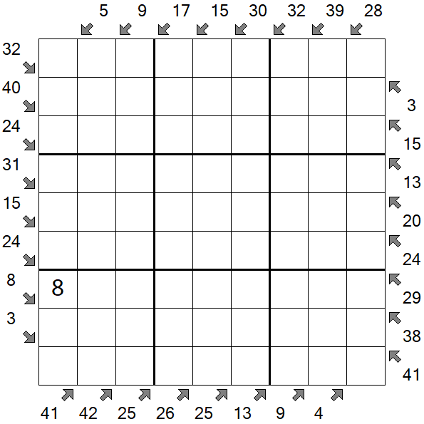 Little Killer Sudoku - Difficile