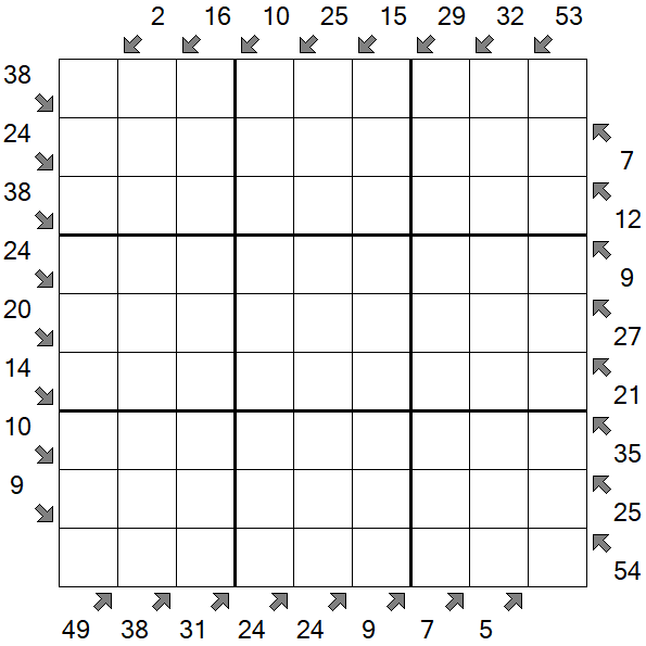Little Killer Sudoku - Difficile