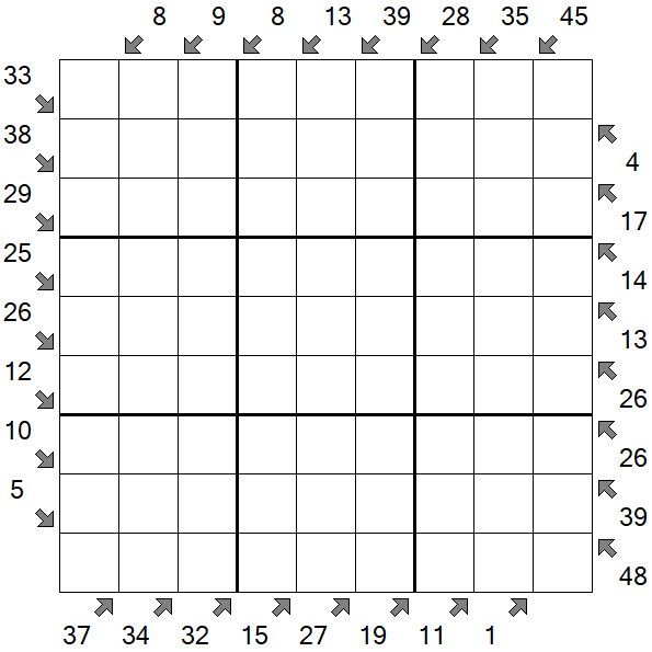 Little Killer Sudoku - Difficile