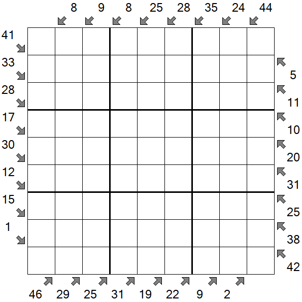 Little Killer Sudoku - Difficile