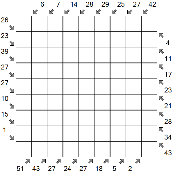 Little Killer Sudoku - Difícil
