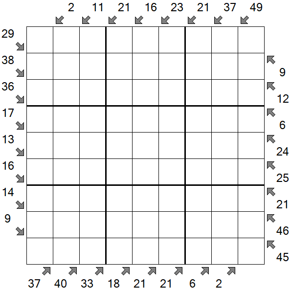 Little Killer Sudoku - Difficile