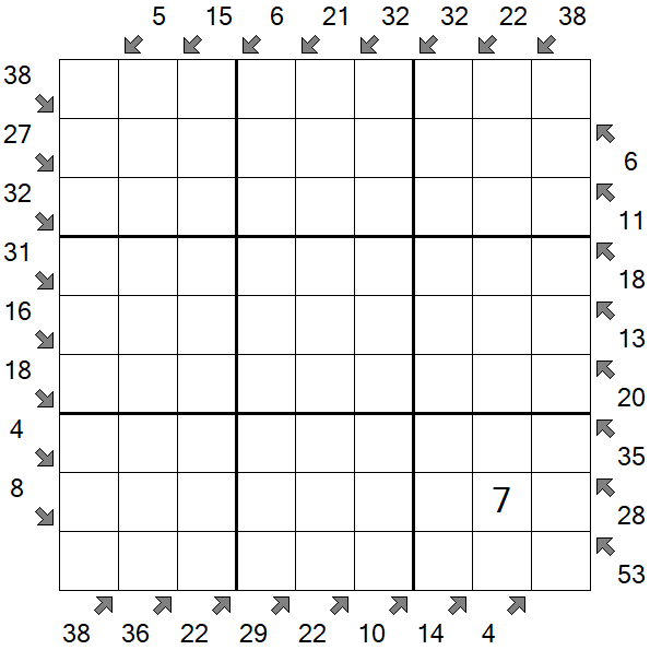 Little Killer Sudoku - Difícil