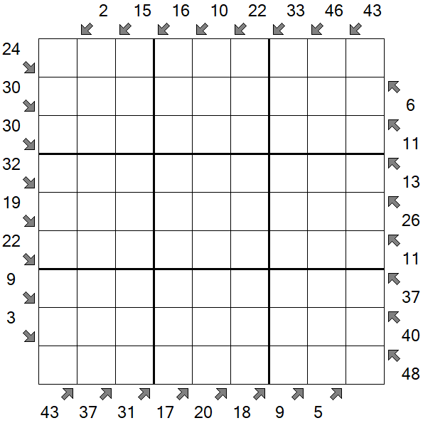 Little Killer Sudoku - Difficile