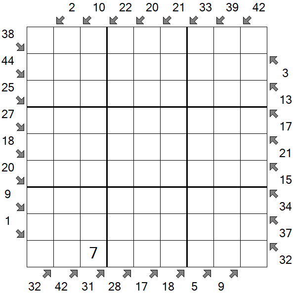 Little Killer Sudoku - Hard
