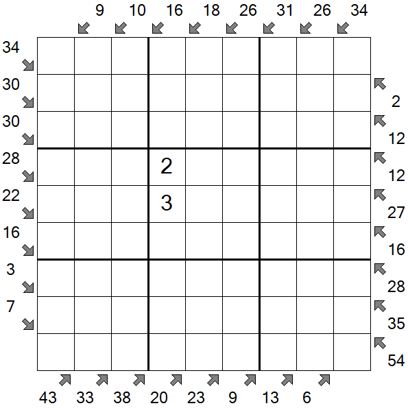 Little Killer Sudoku - Hard