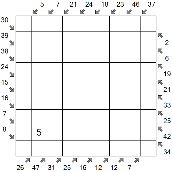Little Killer Sudoku - Hard
