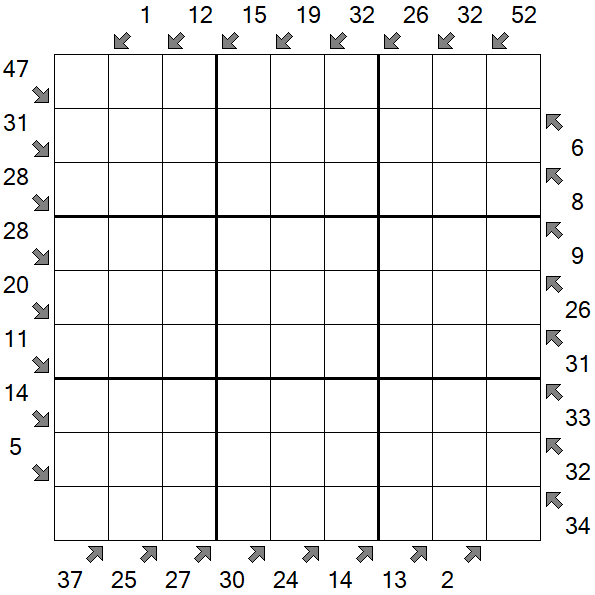 Little Killer Sudoku - Difficile