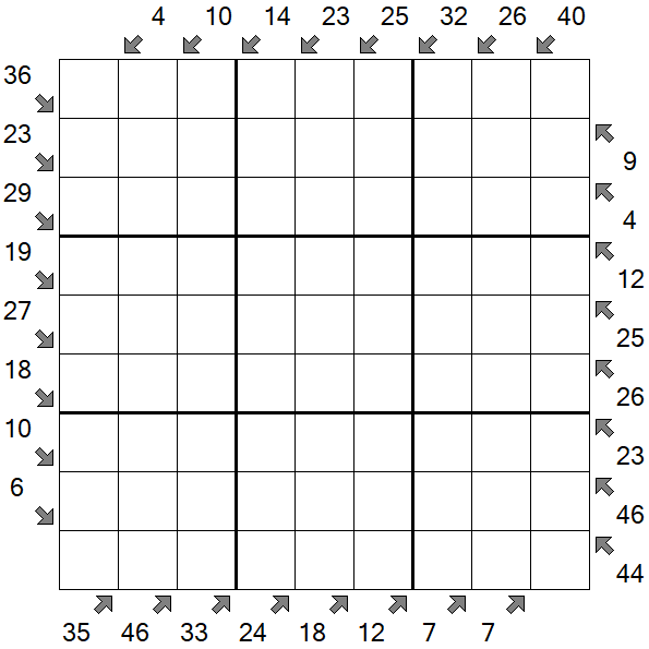 Little Killer Sudoku - Difficile