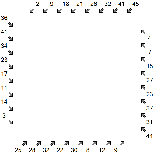 Little Killer Sudoku - Difficile