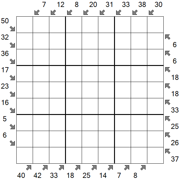 Little Killer Sudoku - Difficile