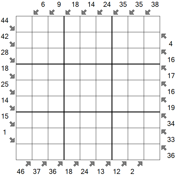 Little Killer Sudoku - Difficile