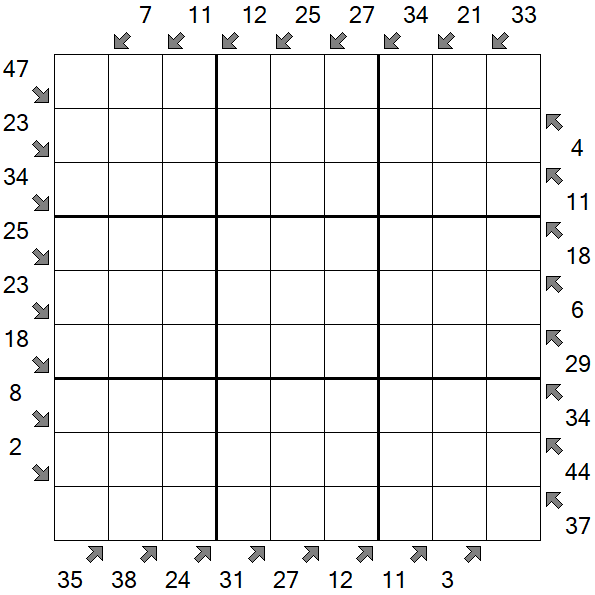 Little Killer Sudoku - Difficile