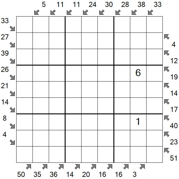 Little Killer Sudoku - Hard