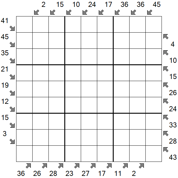 Little Killer Sudoku - Difficile