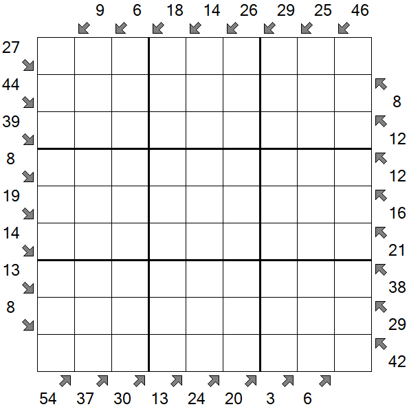 Little Killer Sudoku - Difficile