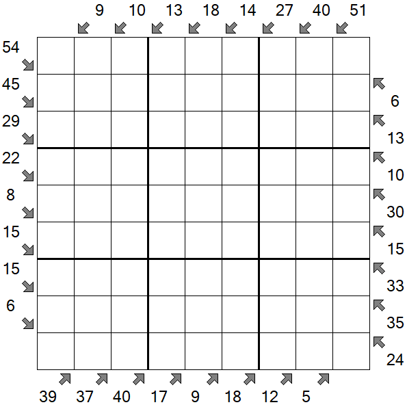 Little Killer Sudoku - Difficile