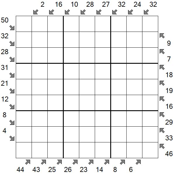 Little Killer Sudoku - Difficile