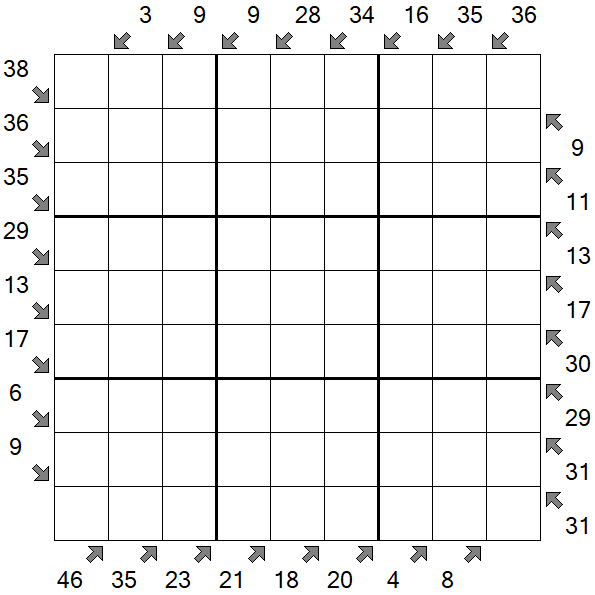 Little Killer Sudoku - Difficile