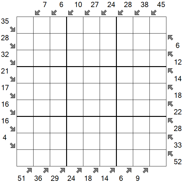 Little Killer Sudoku - Difícil
