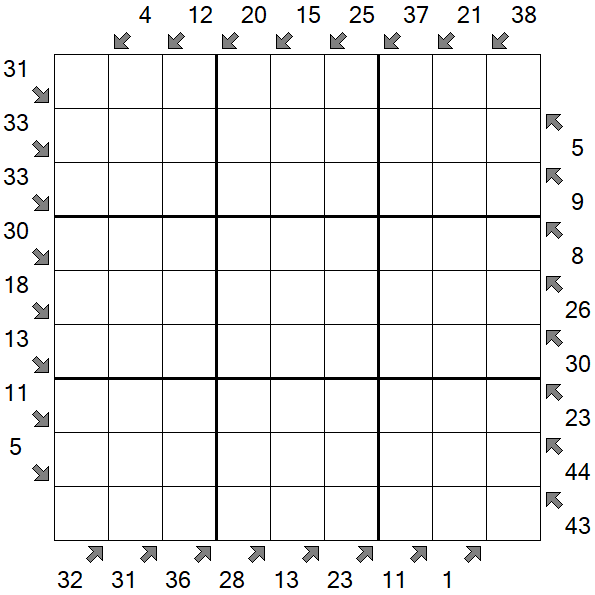 Little Killer Sudoku - Difficile