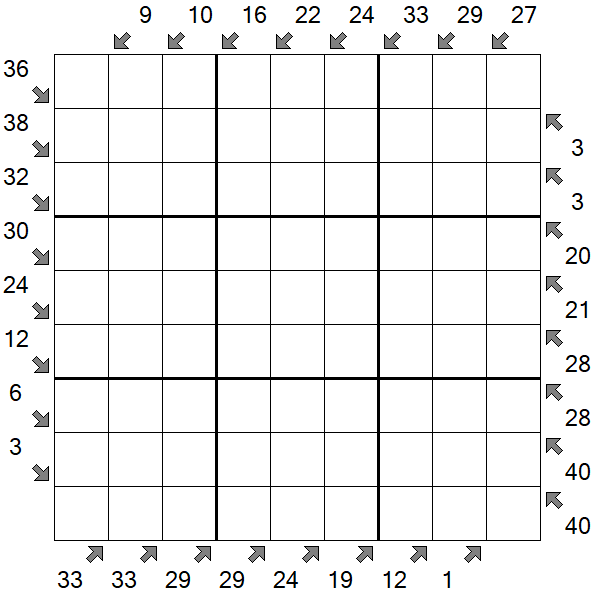 Little Killer Sudoku - Difficile