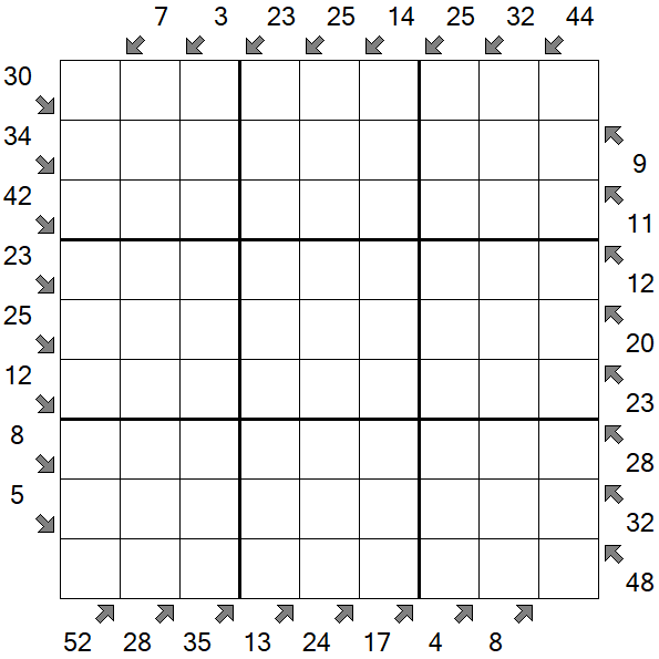 Little Killer Sudoku - Difficile