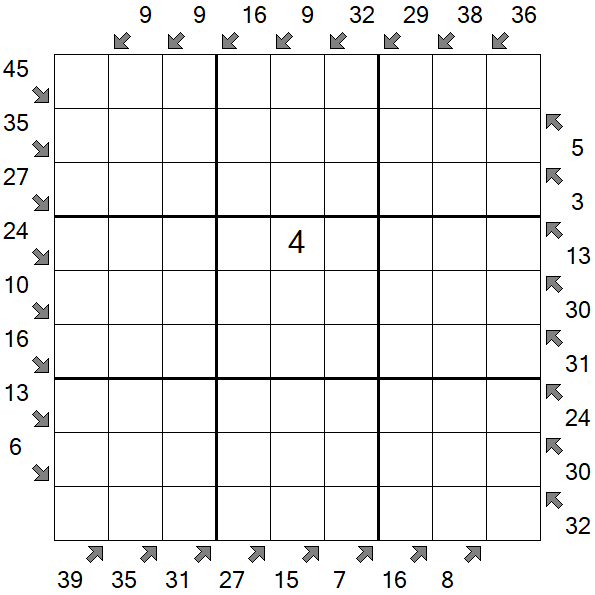 Little Killer Sudoku - Difícil