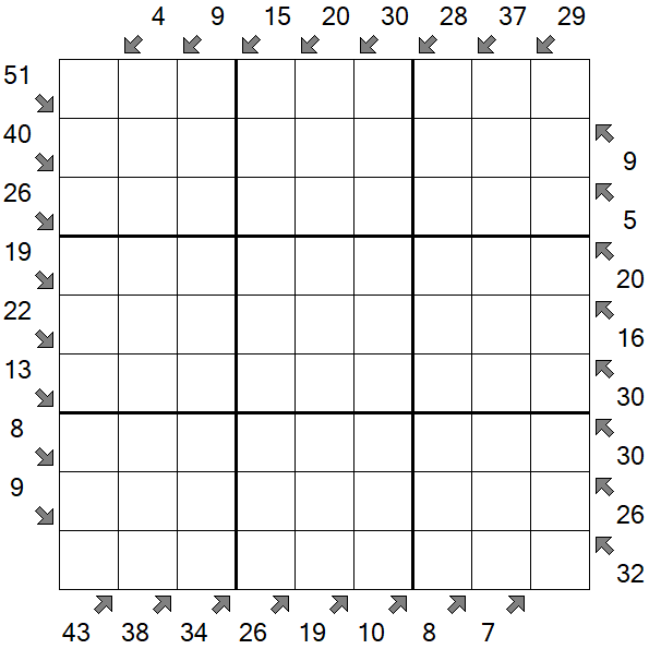 Little Killer Sudoku - Difficile