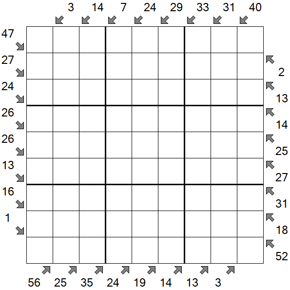 Little Killer Sudoku - Difficile