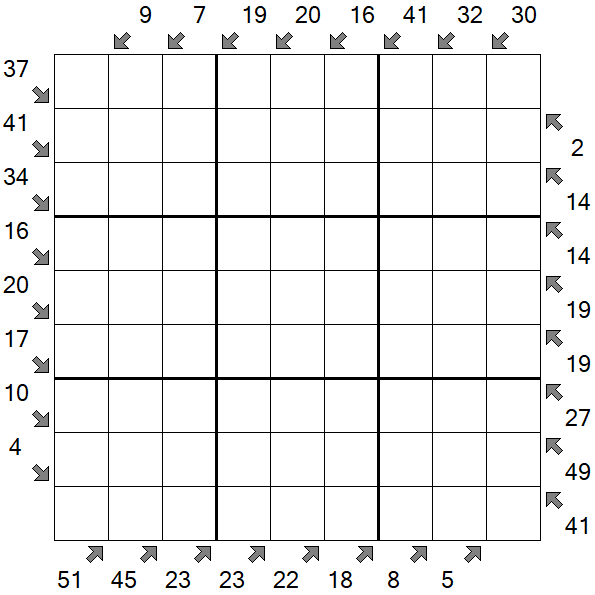 Little Killer Sudoku - Difícil
