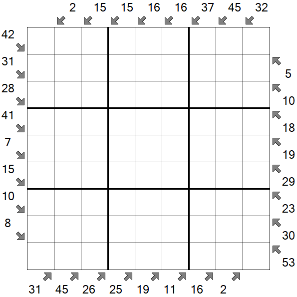 Little Killer Sudoku - Difícil